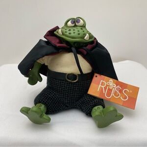 Russ Frogula Plush with Black and Green Details